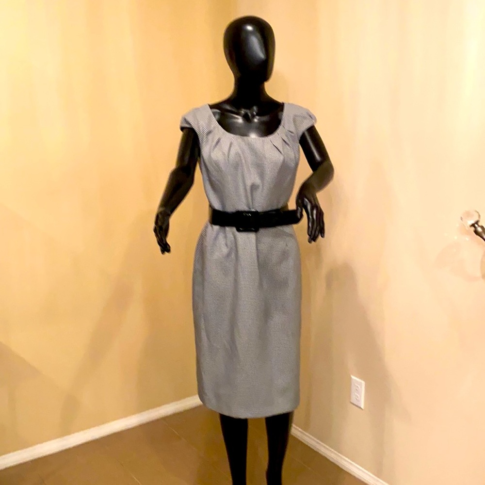 Houndstooth cap sleeve Elie Tahari suit dress by Arthur Levine
